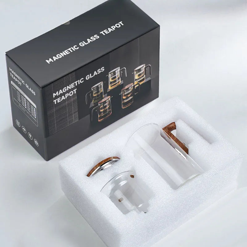 The AuraBrew Glass Teapot - Visual Elegance, Precision Infusion, and 600ml Capacity + 50% OFF