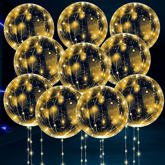 The AuraGlow LED Balloon Set - Elegant, 45cm  Centerpieces for Indoor/Outdoor Decor + BUY 1 GET 1 FREE