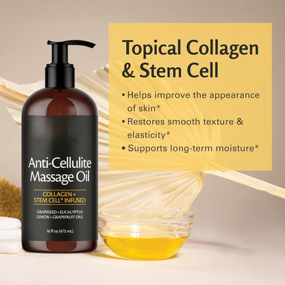The CelluRenew Body Oil - Tighten Skin and Soothe Aches + 50% OFF