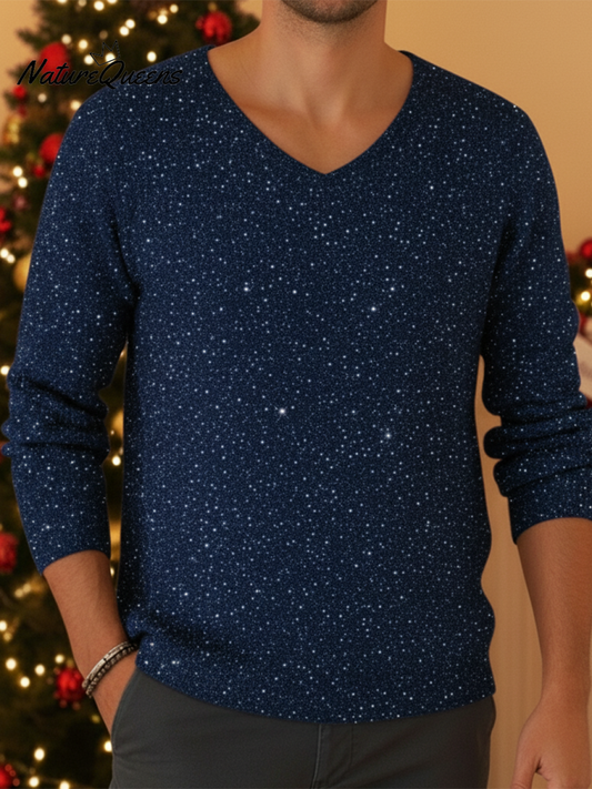 The StarGlow Sweater - Sparkling V-Neck, Queen of the Party + 50% OFF