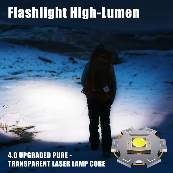 The AuraBeam Skyfire 1056 - 1000lm High-Lumen, 2-in-1 Power Bank & Flashlight + 50% OFF