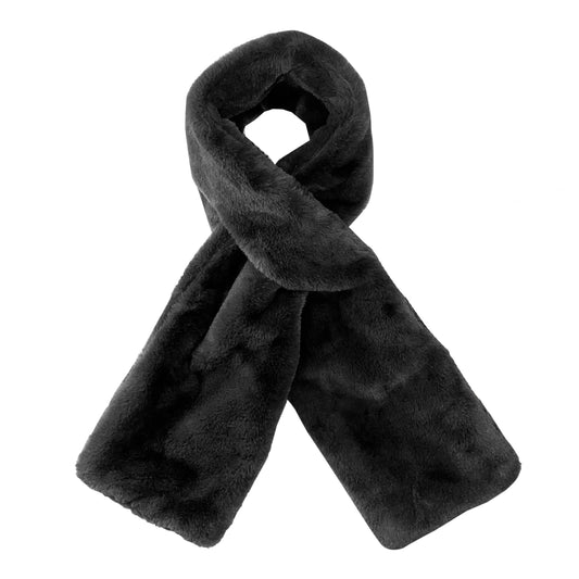The ComfyHide Faux Fur Scarf - Secret Zipper Pocket, Ultra-Plush Comfort, and Stay-Put Design + 50% OFF