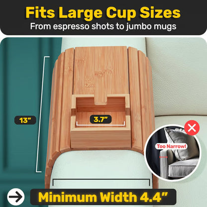 CouchCaddy Wood Tray- 50 % OFF