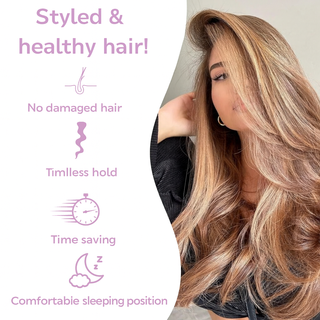 The AuraSatin Heatless Curls - Salon Curls Overnight, Zero Heat Damage + 50% OFF