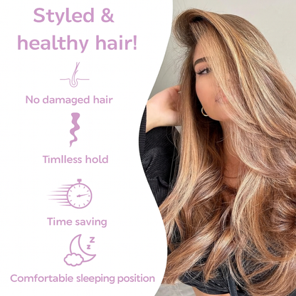 The AuraSatin Heatless Curls - Salon Curls Overnight, Zero Heat Damage + 50% OFF