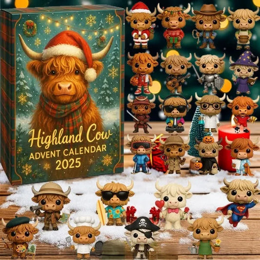 The Highland Cow Advent Calendar - 24 Days of Festive Fun + 50% OFF