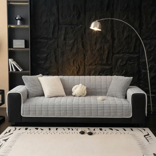 Nestwell™ – Quilted Plush Flannel Non-Slip Sofa Cover + 50% OFF