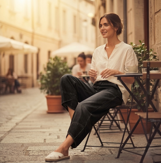 Hemcroft™ – Relaxed Wide-Leg Asymmetric Hem Women's Jeans + 50% OFF