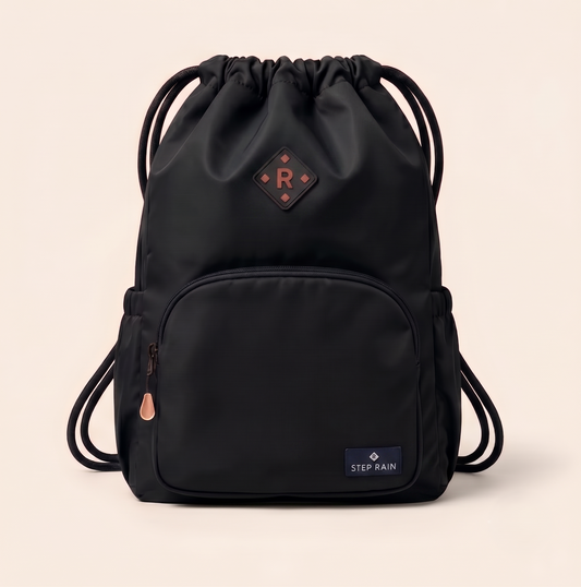 Stowa™ – Waterproof Drawstring Sport Backpack with Zippered Pockets & Adjustable Straps + 50% OFF