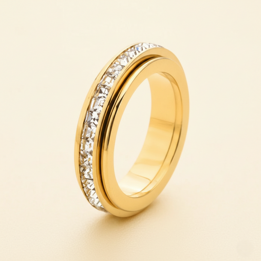 Revelle™ – Sparkling Dual-Spin Anxiety Relief Ring, Waterproof & Fade-Free + Buy 1 Take 1 FREE
