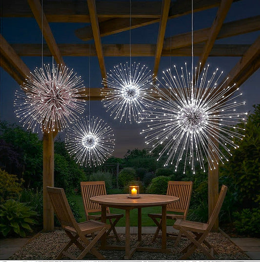 Duskara™ – Solar Firework Hanging Lights, IP65 Waterproof, 8 Modes, Remote Control +50% OFF