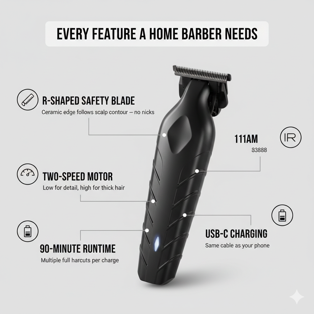 TrimMaster™ Professional Cordless Hair Clipper for Men + 50% OFF