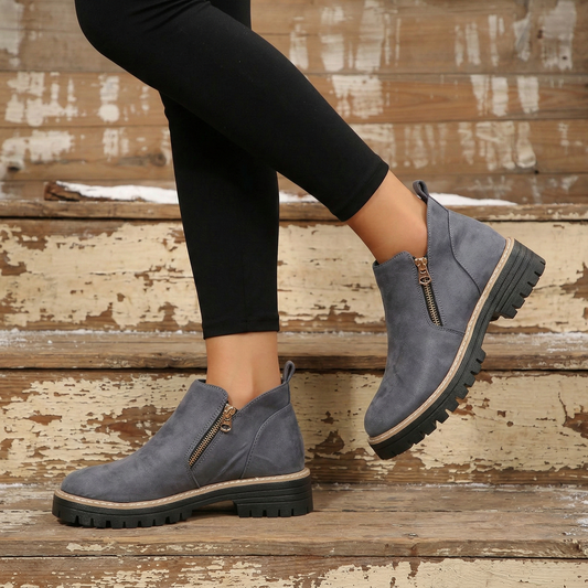 Ashford™ – Water-Resistant Side-Zip Suede Ankle Boots +50% OFF