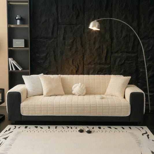 Nestwell™ – Quilted Plush Flannel Non-Slip Sofa Cover + 50% OFF