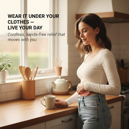 Calmesse™ – Cordless Heating Pad & Massage Belt for Period Cramp Relief + 50 % OFF