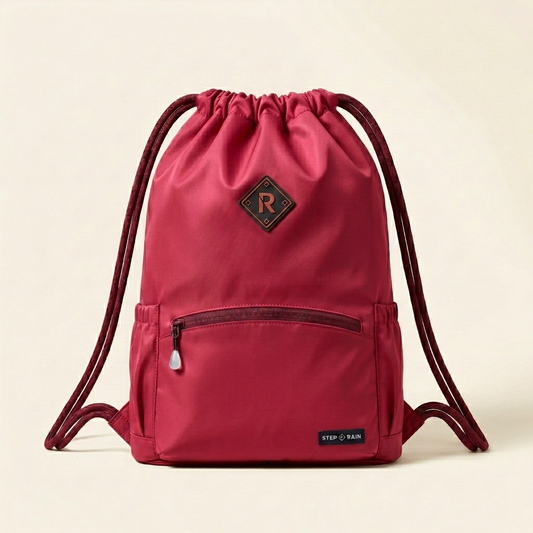Stowa™ – Waterproof Drawstring Sport Backpack with Zippered Pockets & Adjustable Straps + 50% OFF