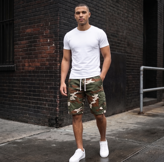 Ridgecroft™ – 5-Pocket Camo Cargo Shorts for Men + 50% OFF