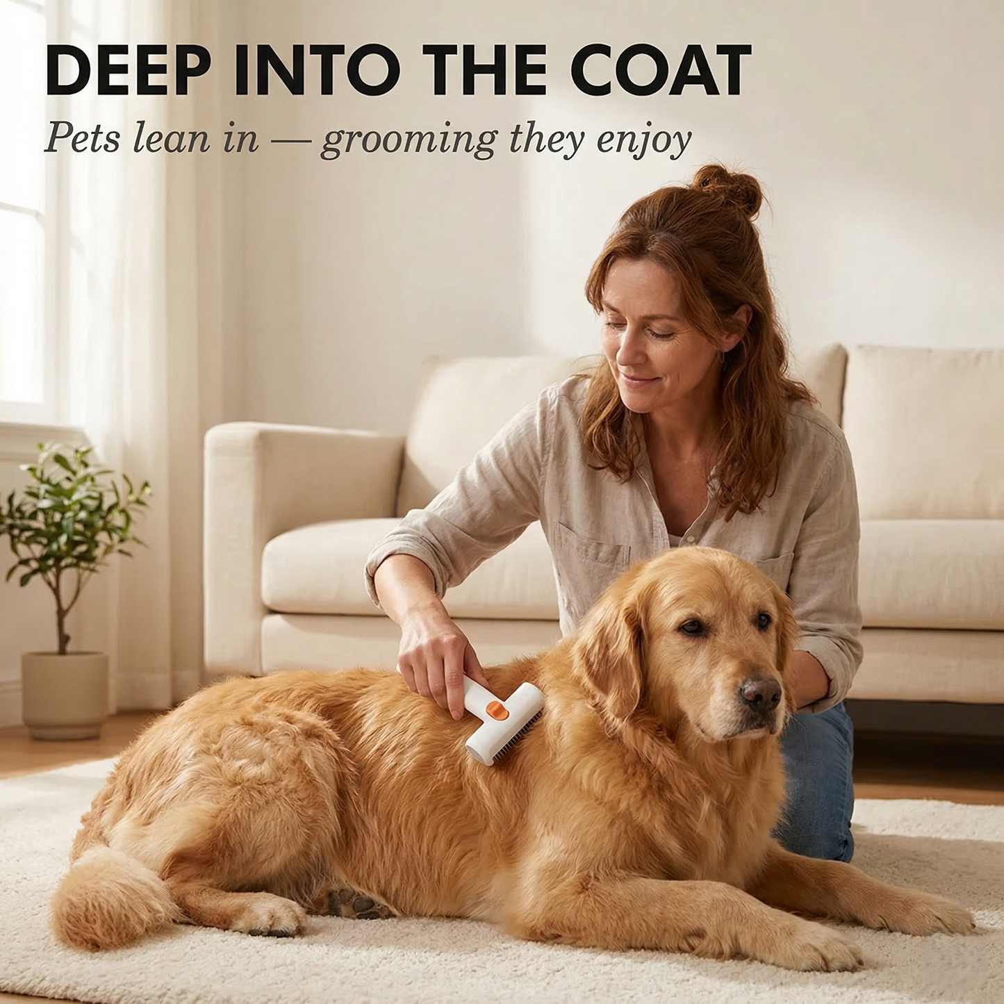 Moltara™ – 2-in-1 Dematting & Deshedding Grooming Comb for Dogs & Cats + 50% OFF