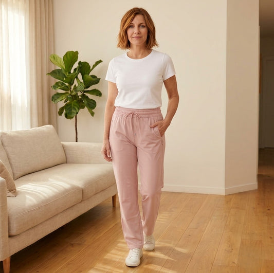 Stridewell™ – Ultra Soft Stretch Casual Pants for Women | Breathable Fabric | Elastic Waist | Zipper Pockets+ 50% OFF