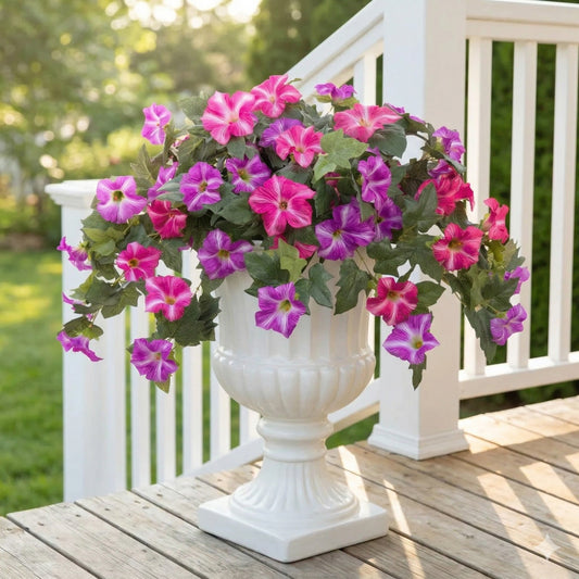 Bloomhaven™ – UV-Resistant Lifelike Petunia Artificial Outdoor Flowers, 2 Bundles + 50% OFF