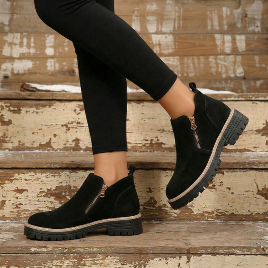 Ashford™ – Water-Resistant Side-Zip Suede Ankle Boots +50% OFF