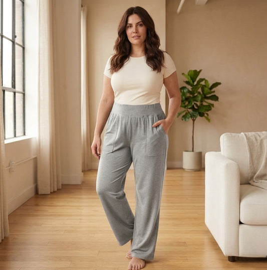 Sofaven™ – Elastic Waist Loose Fit Pocket Pants for Women + 50% OFF