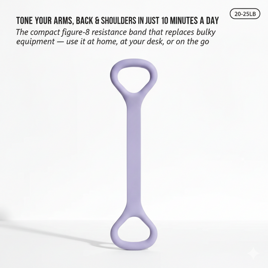 Flexelle™ – Silicone Figure 8 Resistance Band for Arms, Back & Shoulder Toning + 50 % OFF