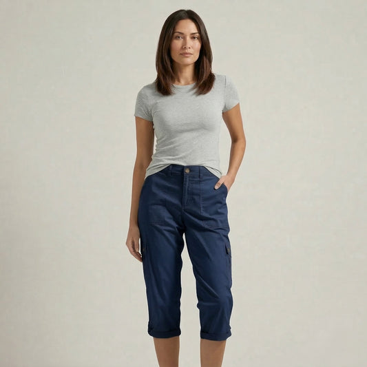Stridewell™ – Stretch Cargo Capri Pants for Women | Multi-Pocket | S-2XL +50% OFF