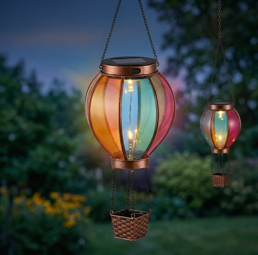 Amberwick™ – Solar Fire-Glow Hot Air Balloon Hanging Lantern +50% OFF