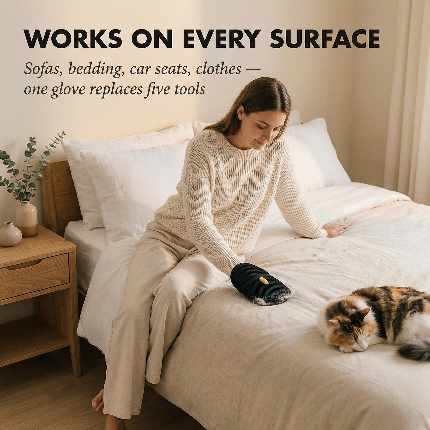 Furesse™ – Reusable Pet Hair Removal Glove for Furniture, Clothes & Car + 50 % OFF