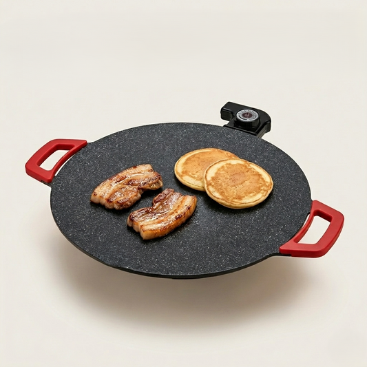 Searstone™ – Smokeless Indoor Electric Griddle | Non-Stick Stone Coating | 14" & 16" | Korean BBQ, Pancakes, Steaks + 50% OFF
