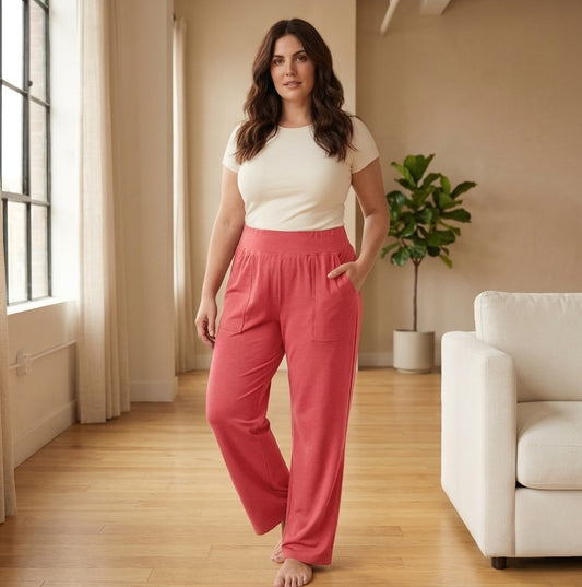 Sofaven™ – Elastic Waist Loose Fit Pocket Pants for Women + 50% OFF