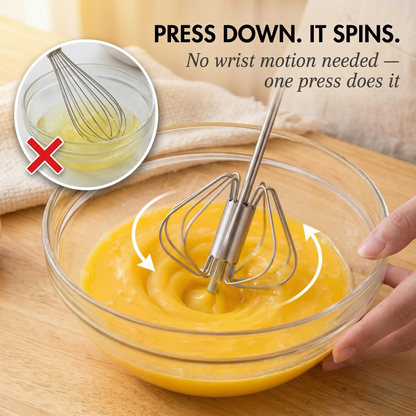 Presswick™ – Press-Down Spinning Stainless Steel Whisk + 50% OFF