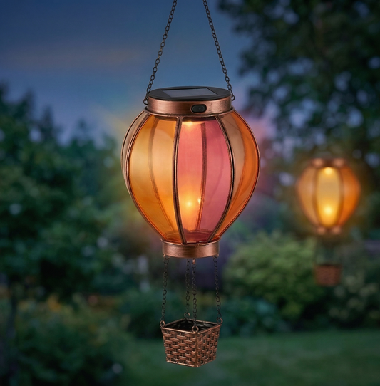 Amberwick™ – Solar Fire-Glow Hot Air Balloon Hanging Lantern +50% OFF