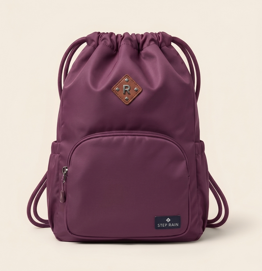 Stowa™ – Waterproof Drawstring Sport Backpack with Zippered Pockets & Adjustable Straps + 50% OFF