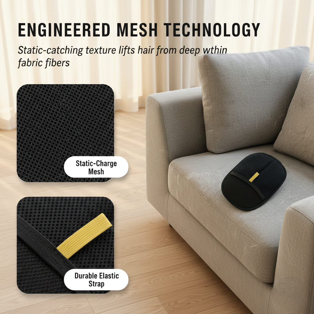 Furesse™ – Reusable Pet Hair Removal Glove for Furniture, Clothes & Car + 50 % OFF