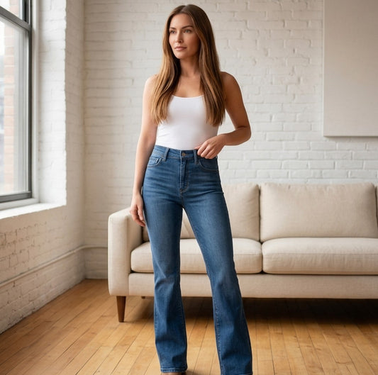 Flairve™ – High-Waist Sculpting Stretch Flare Jeans + 50% OFF