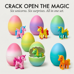 Hatchova™ – 6-Pack Hatching & Growing Unicorn Surprise Eggs + 50% OFF