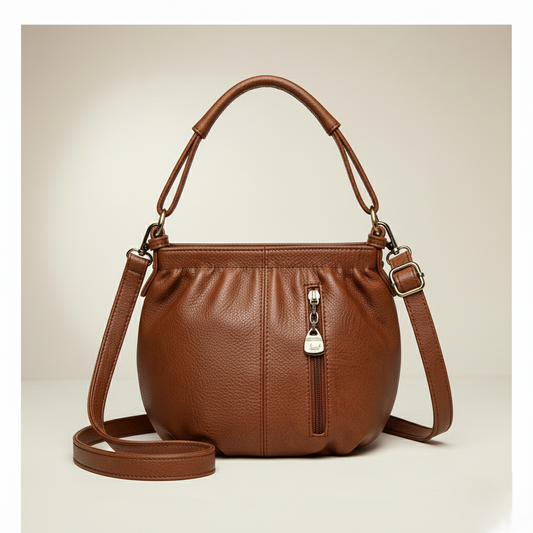 Velesse™ – Soft Vegan Leather Crossbody Shoulder Bag with Pockets + 50 %