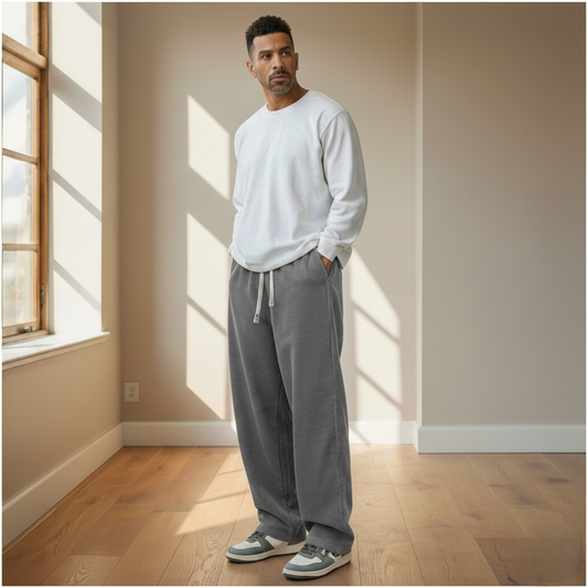 Cordwell™ – Wide-Leg Corduroy Drawstring Trousers + 50 % OFF
