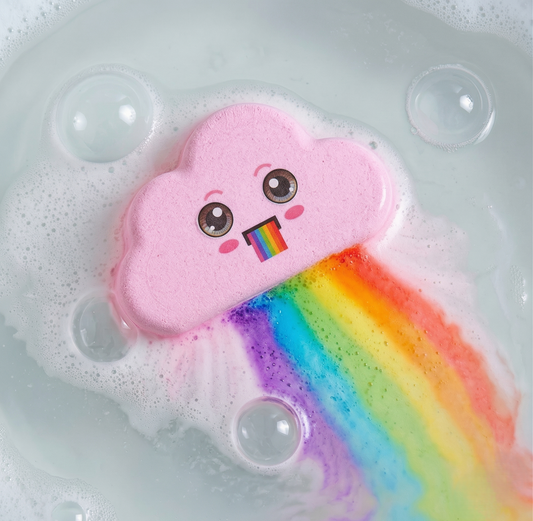 Sudspark™ – Rainbow Cloud Bath Bombs for Kids, Moisturizing & Skin-Safe+50% OFF