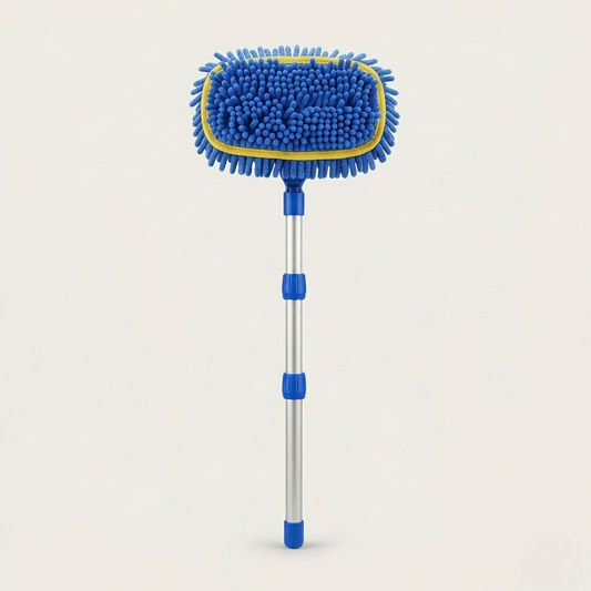 Gleamford™ – Telescopic Long Handle Car Wash Mop with Soft Chenille Head + 50%b OFF