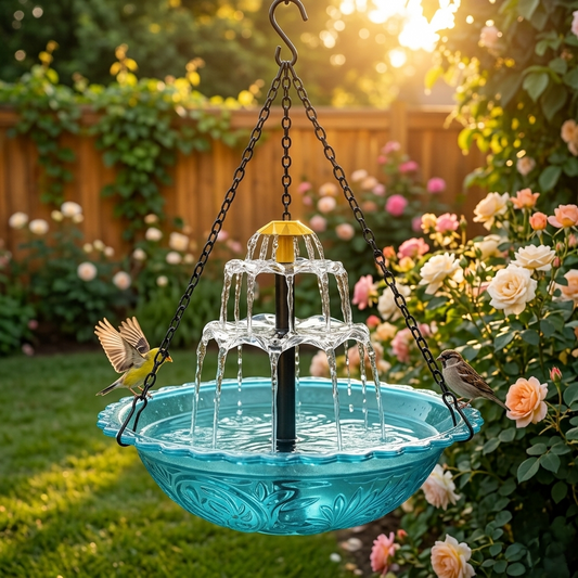 Arbora™ – Solar Cascade Hanging Bird Bath Fountain +50% OFF