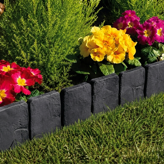 Cobblecroft™ – Stone-Look Flexible Garden Edging Fence (Tool-Free Install) + 50% OFF