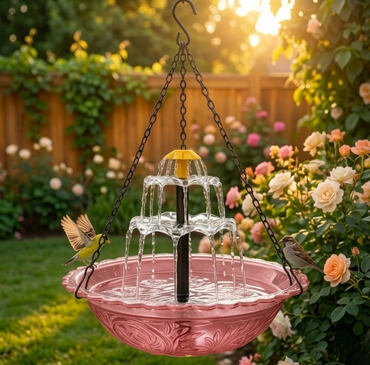 Arbora™ – Solar Cascade Hanging Bird Bath Fountain +50% OFF