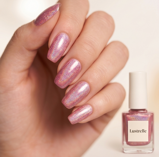 Lustrelle™ – Holographic Reflective Glitter Gel Nail Polish, 1-Coat Full Coverage, 4-Week Wear + 50% OFF