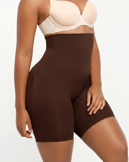 Sculptra™ – Seamless High-Waist Tummy Control & Butt-Lifting Shapewear Shorts + 50% OFF