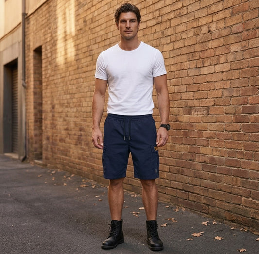 Draftwell™ – Reinforced Multi-Pocket Men's Cargo Shorts + 50% OFF