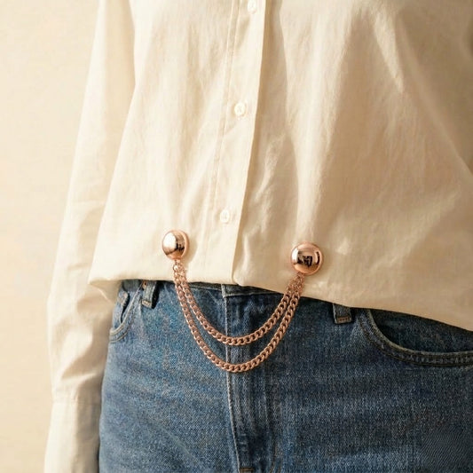 Cinchelle™ – Magnetic Clothing Clips with Double Chain Accent + 50% OFF