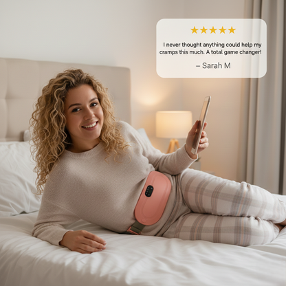 Calmesse™ – Cordless Heating Pad & Massage Belt for Period Cramp Relief + 50 % OFF